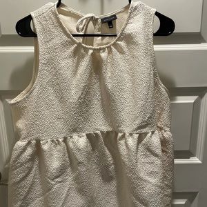 Target Who What Wear Cream Peplum Tank Top Size XL